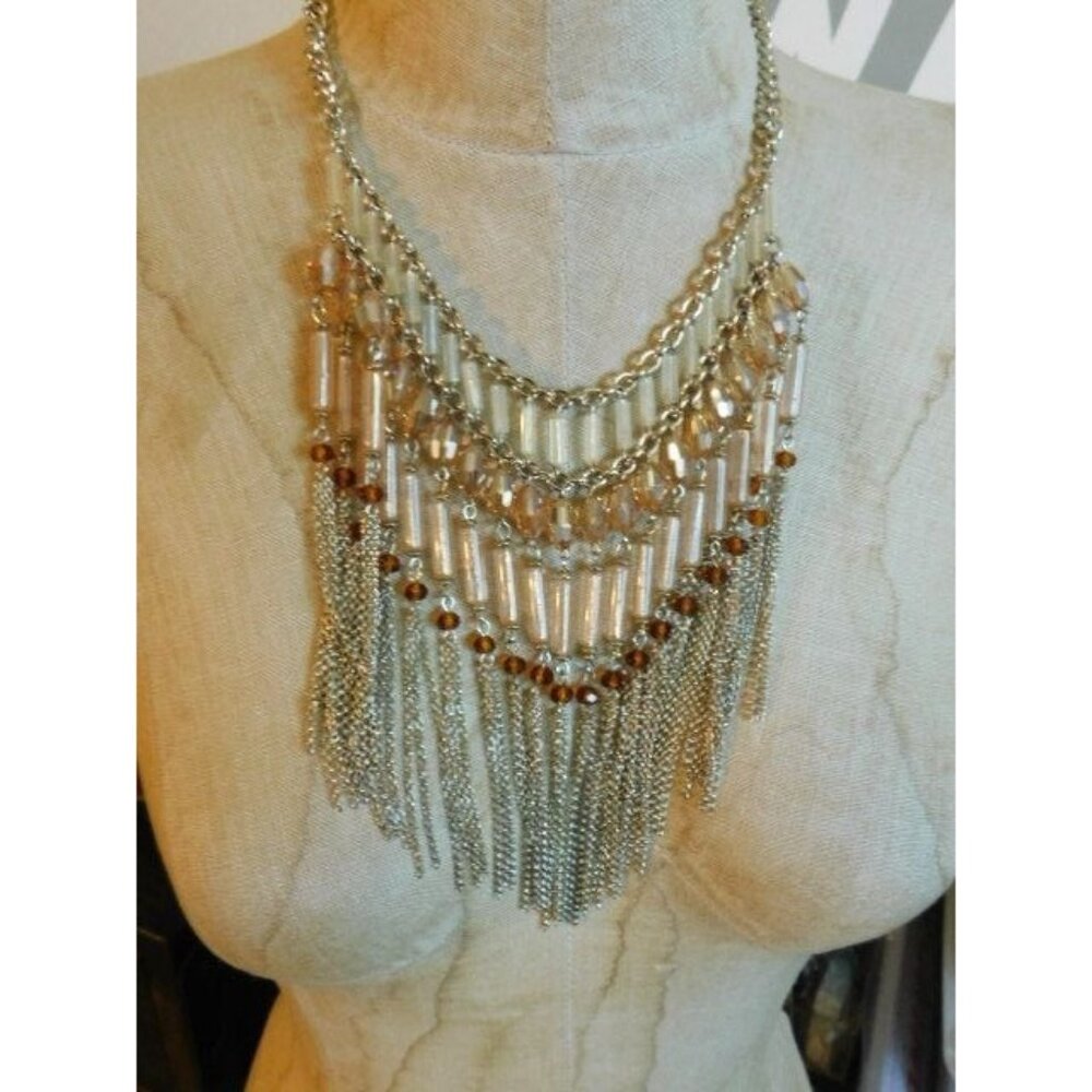 Chico's Bella Bib Statement Necklace NWT $69